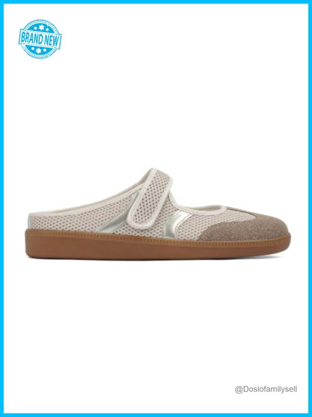 Platform Mary Jane Sneakers Slip On Mules Walking Flats Faux Leather